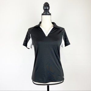IZOD Women’s Golf Tennis Studded Black Shirt